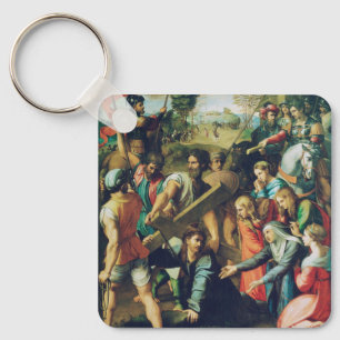 Porte-clés Le Christ tombant sur le chemin du Calvaire