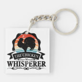 Porte-clés Le Chuchoteur de Poulets Drôle (Dos)