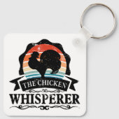 Porte-clés Le Chuchoteur de Poulets Drôle (Dos)