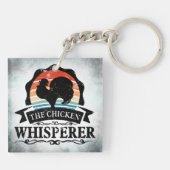 Porte-clés Le Chuchoteur de Poulets Drôle (Dos)