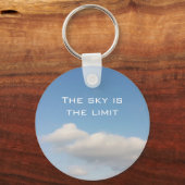 Porte-clés Le ciel est le porte - clé limite avec le slogan (Recto)