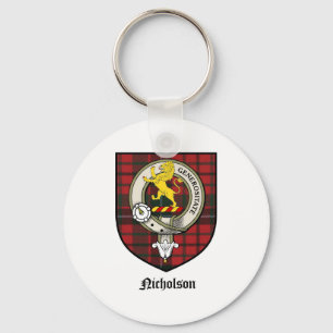 Porte-clés Le clan de Nicholson Crest le tartan d'insigne