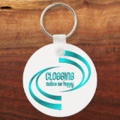 Porte-clés Le Clogging Me Rend Heureux (Recto)