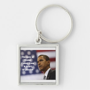 Porte-clés Le coeur de passion de Barack Obama