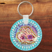 Porte-clés Le coeur donne des porte - clés chrétiens (Recto)