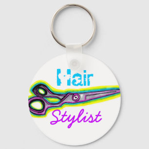 Porte-clés Le coiffeur cisaille le porte - clé