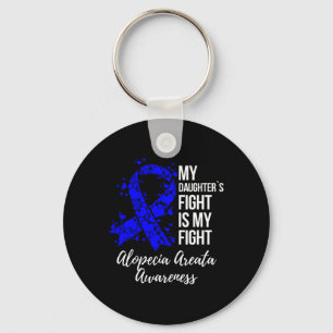 Porte-clés Le combat de ma fille est mon combat Alopecia Area