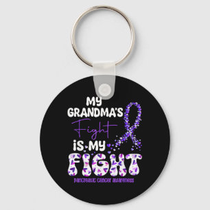 Porte-clés Le combat de ma grand-mère est mon combat Cancer d