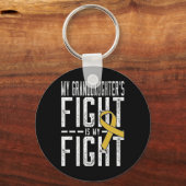 Porte-clés Le combat de ma petite-fille, c'est mon combat pou (Recto)