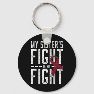 Porte-clés Le combat de ma soeur est mon combat contre l'aném