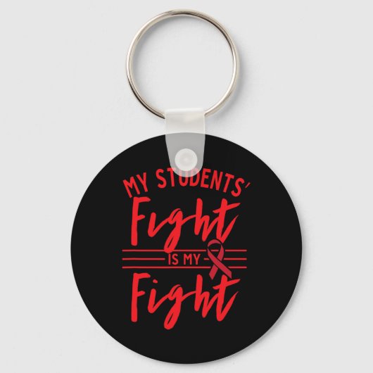 Porte-clés Le combat de mes étudiants est mon combat Sensibil (Recto)