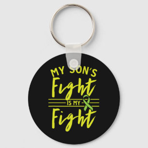 Porte-clés Le combat de mon fils est ma lutte contre les mala