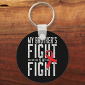 Porte-clés Le combat de mon frère est ma lutte contre le canc (Recto)