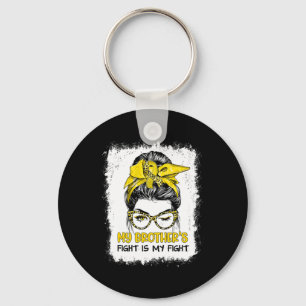 Porte-clés Le combat de mon frère est ma lutte contre le canc