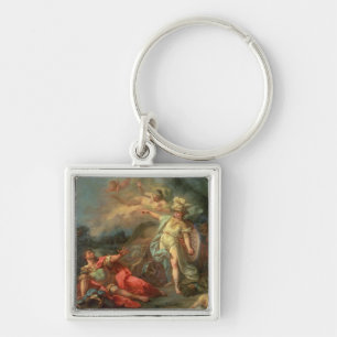 Porte-clés Le combat entre Mars et Minerva, 1771 (huile sur c