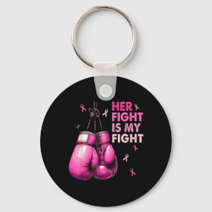 Porte-clés Le combat est un gant de boxe contre le cancer du