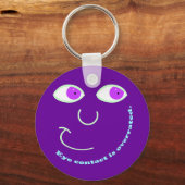 Porte-clés Le contact visuel est un Porte - clé surévalué (Recto)