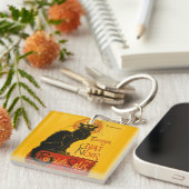 Porte-clés Le Conversation Noir Le Chat Noir Art Nouveau Vint (Devant Droit)