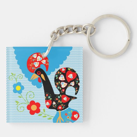 Porte-clés Le coq portugais de Barcelos (Dos)