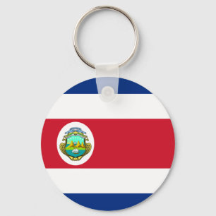 Porte-clés Le Costa Rica - drapeau national de Rican de côte