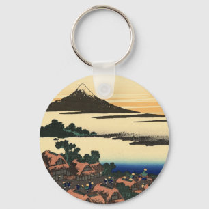 Porte-clés Le coucher du soleil du Fuji Japon