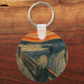 Porte-clés Le Cri - Edvard Munch. Peinture d'art. (Recto)