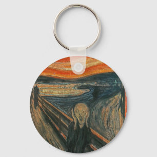 Porte-clés Le cri perçant (texturisé) par Edvard Munch
