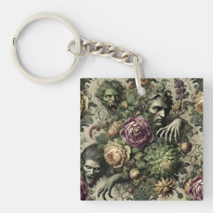 Porte-clés Le Culte Florabane - Design Floral Gothique