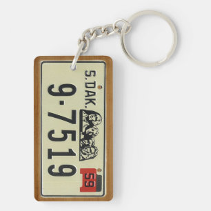 Porte-clés Le Dakota du Sud 1959 porte - clés vintages de