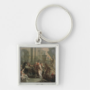 Porte-clés Le débarquement de Cléopâtre au tarse (huile