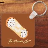Porte-clés Le délicieux dessert Cannoli (Verso)