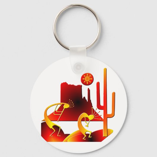 Porte-clés Le désert Kokopelli (Recto)