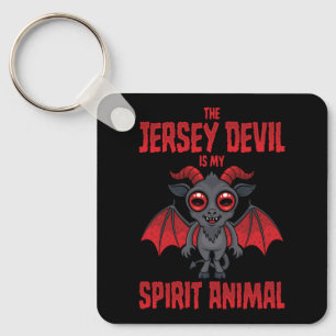 Porte-clés Le Diable du Jersey est mon animal spirituel