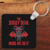 Porte-clés Le Diable du New Jersey m'a fait faire ça (Verso)