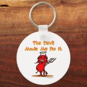 Porte-clés Le diable m'a fait le faire ! Drôle (Recto)