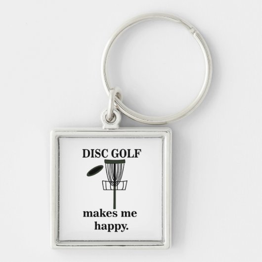 Porte-clés Le Disc Golf Me Rend Heureux Disc Golf (Devant)