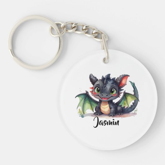 Porte-clés Le doux Dabydrache sourit (Devant)