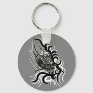 Porte-clés Le dragon chinois à la toiture de tatouage
