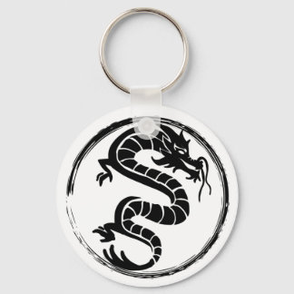 Porte-clés Le dragon noir sur