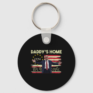 Porte-clés Le Drapeau Américain Trump Daddys Accueil Nous Le