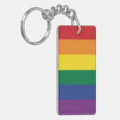 Porte-clés Le drapeau arc-en-ciel (Devant gauche)