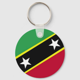 Porte-clés Le drapeau de St Kitts et Niévès