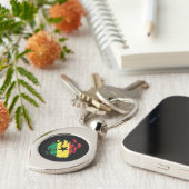 Porte-clés Le drapeau du Ghana arraché (Côté )