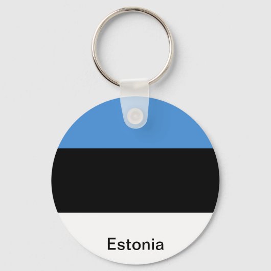 Porte-clés Le drapeau estonien (Recto)