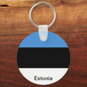 Porte-clés Le drapeau estonien (Recto)