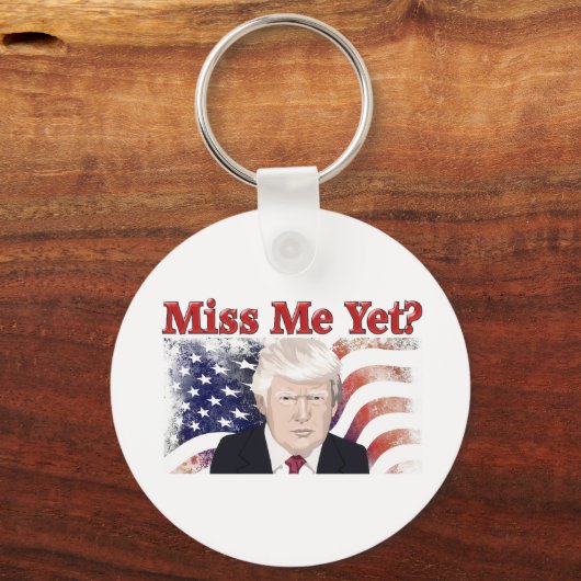 Porte-clés Le drapeau Trump Miss Me (Verso)