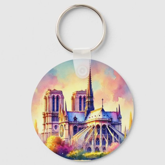 Porte-clés Le feu Notre-Dame (Recto)