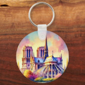 Porte-clés Le feu Notre-Dame (Recto)