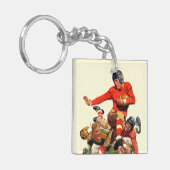 Porte-clés Le football d'université (Devant gauche)