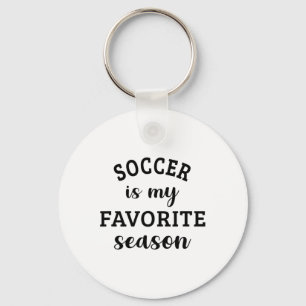 Porte-clés Le football est ma saison préférée Amateur de foot